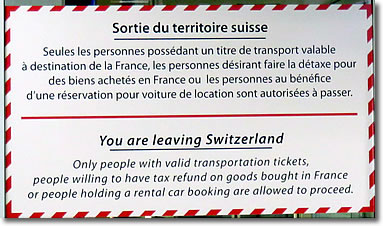 Geneva Airport sign