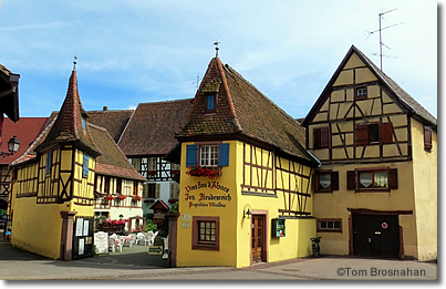 Wine village in Alsace, France