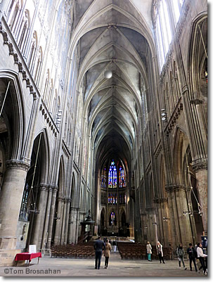 Nave of Metz Cathedral, France