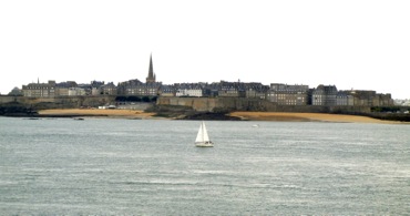 View of St-Malo from Dinard, Brittany, France