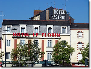 Hotels near the train station, Rennes, Brittany, France