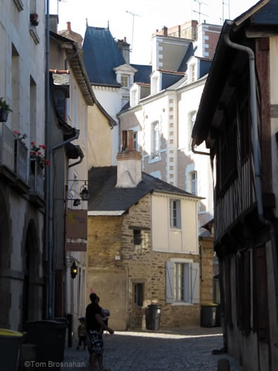 Street in Rennes, Brittany, France