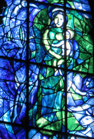 Chagall stained glass, Reims cathedral