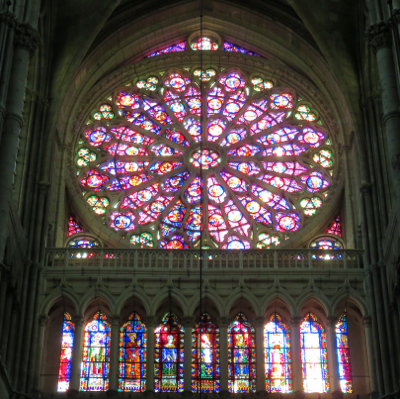 Rose window, Reims cathedral, France