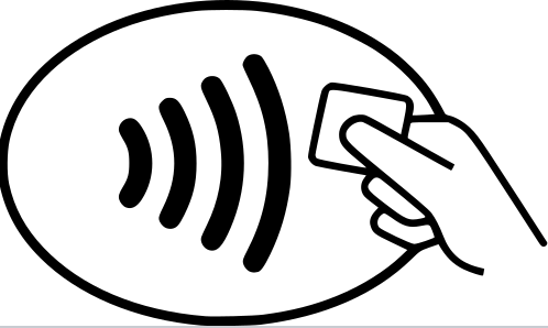 RFID contactless payment symbol