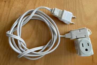 Extension cord with adapters