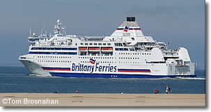 Brittany Ferries ship, Ouistreham, Caen, France