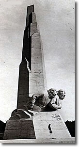 Original aviators' monument, Étretat, Normandy, France