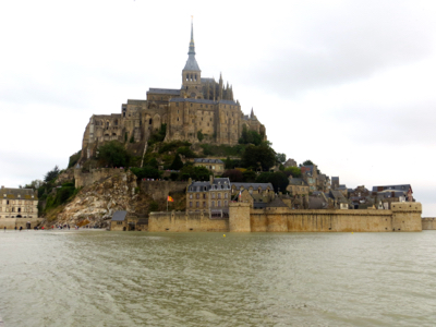 Mont St-Michel at high tide