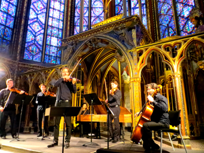 Musicians at the Sainte-Chapelle, Paris