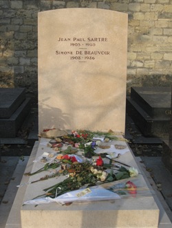 Jean Paul Sartre and Simone de Beauvoir, Montparnasse Cemetery, Paris
