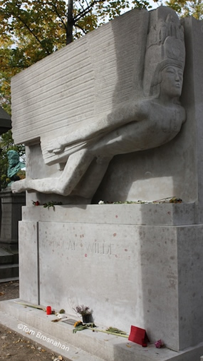 Oscar Wilde's Tomb, Pere LaChaise Cemetery, Paris, France