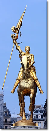 Joan of Arc statue, Place Royale, Paris, France