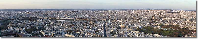 Panorama from Tour Montparnasse, Paris, France