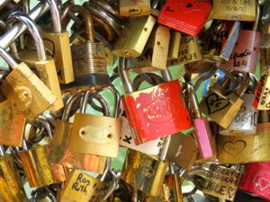 Locks on the Pont des Arts, Paris