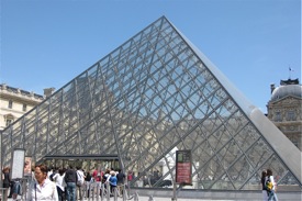 Louvre pyramid, Paris, France