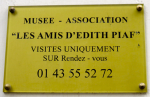 Musee Edith Piaf, Paris