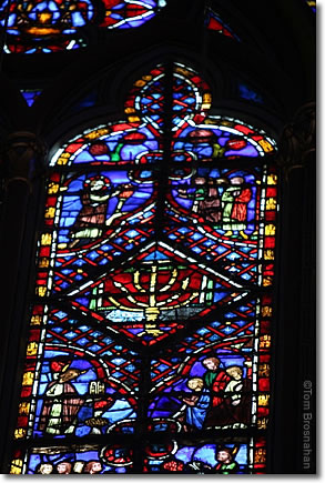 Stained glass window, Sainte-Chapelle, Paris, France