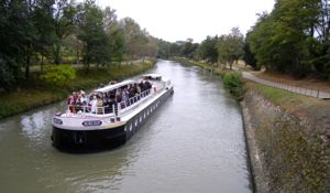 Excursion boat, Canal du Midi, France