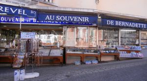 Souvenir shop, Lourdes, France
